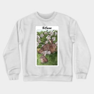 The Empress Rabbits Card Crewneck Sweatshirt